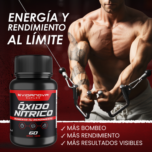💥 Oxido Nítrico – Maximizador Muscular: Potencia, Energía y Rendimiento Redefinidos 💪🔥
